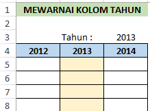 Cara Mewarnai Kolom Otomatis Berdasarkan Angka Tahun Dalam Excel Cara Mewarnai Kolom Otomatis Berdasarkan Angka Tahun Dalam Excel